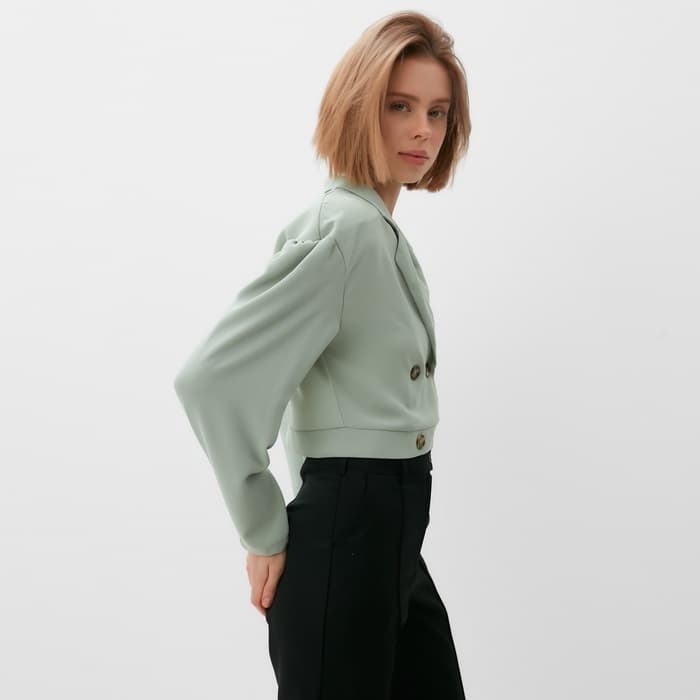 Жакет женский MINAKU: Green trend, зелёный, размер 46