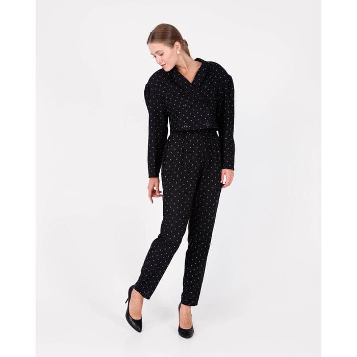 Брюки женские чиносы MINAKU: Green trend, чёрные, размер 44