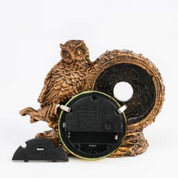 Часы настольные «Каминные. Умный филин», 14×6.5×11.5 см, циферблат d=6 см, от батарейки 1×АА