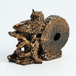 Часы настольные «Каминные. Умный филин», 14×6.5×11.5 см, циферблат d=6 см, от батарейки 1×АА