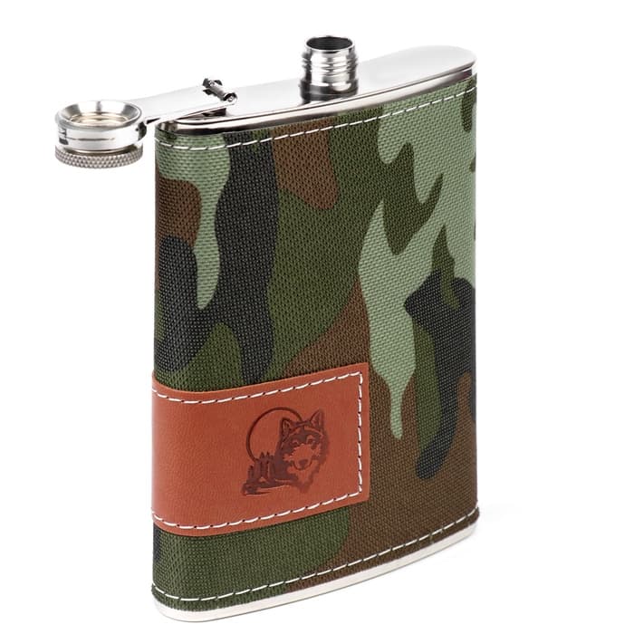 Подарочный набор «Хаки»: фляжка 270 мл, нож, 2 стопки