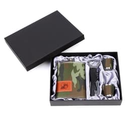 Подарочный набор «Хаки»: фляжка 270 мл, нож, 2 стопки