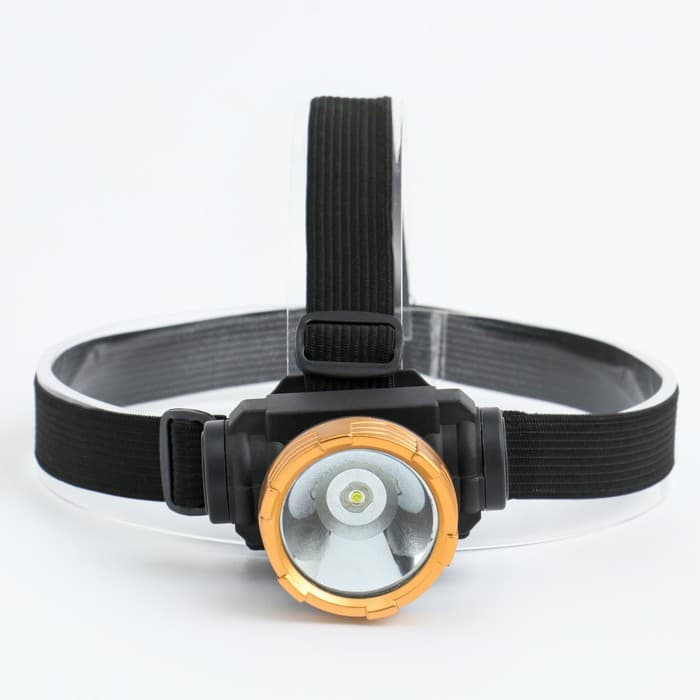 Фонарь налобный аккумуляторный «Мастер К», 3 Вт, 800 мАч, 3.7 В, 100 Лм, 1 режим, USB