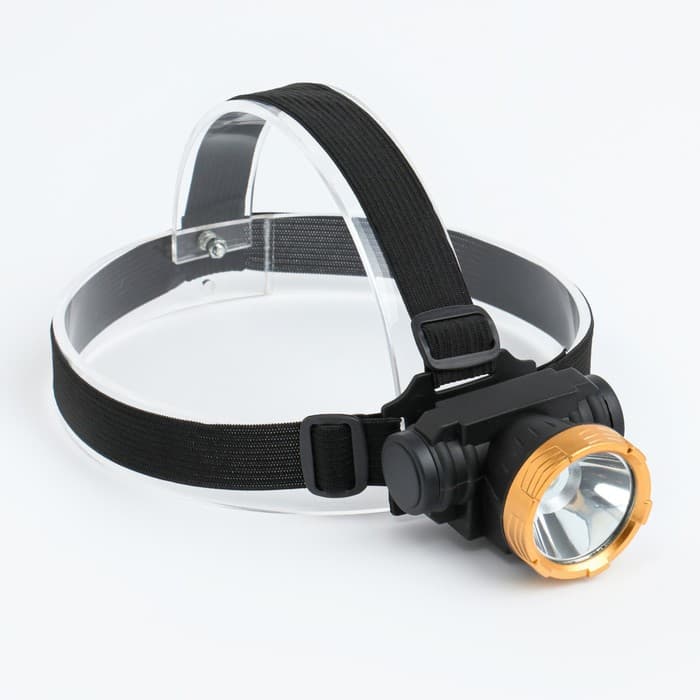 Фонарь налобный аккумуляторный «Мастер К», 3 Вт, 800 мАч, 3.7 В, 100 Лм, 1 режим, USB