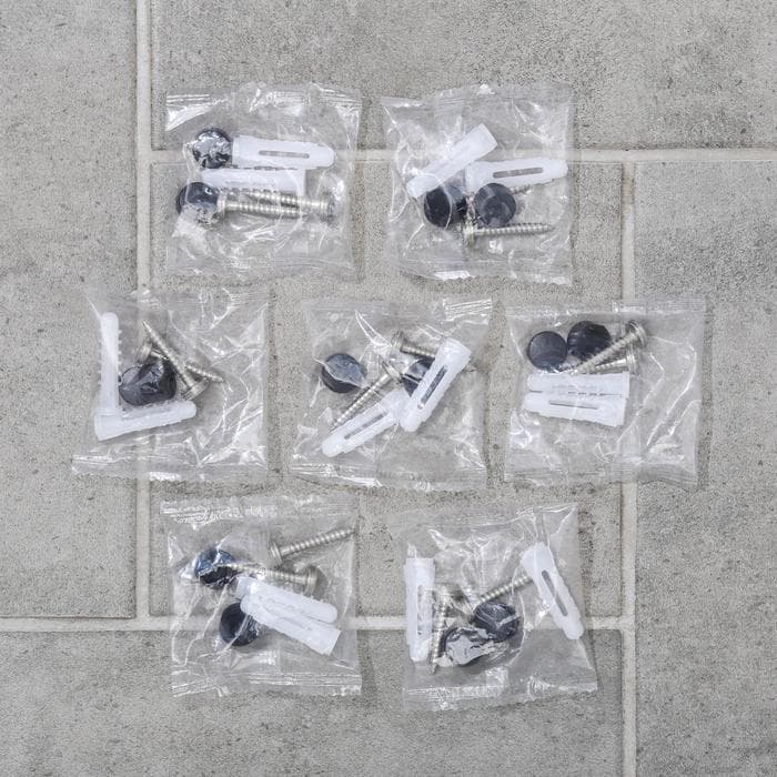 Набор для ванной комнаты «Лофт», 6 предметов, чёрный