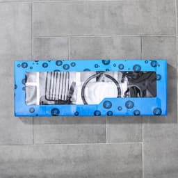 Набор для ванной комнаты «Лофт», 6 предметов, чёрный