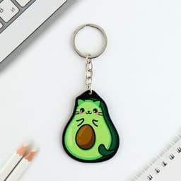 Брелок для ключей акриловый «Авокадо», 3.5×10 см