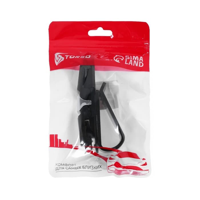 Держатель для очков TORSO, зажим, хром