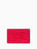 Обложка для проездного, пропуска, с тиснением, ярко-розовая