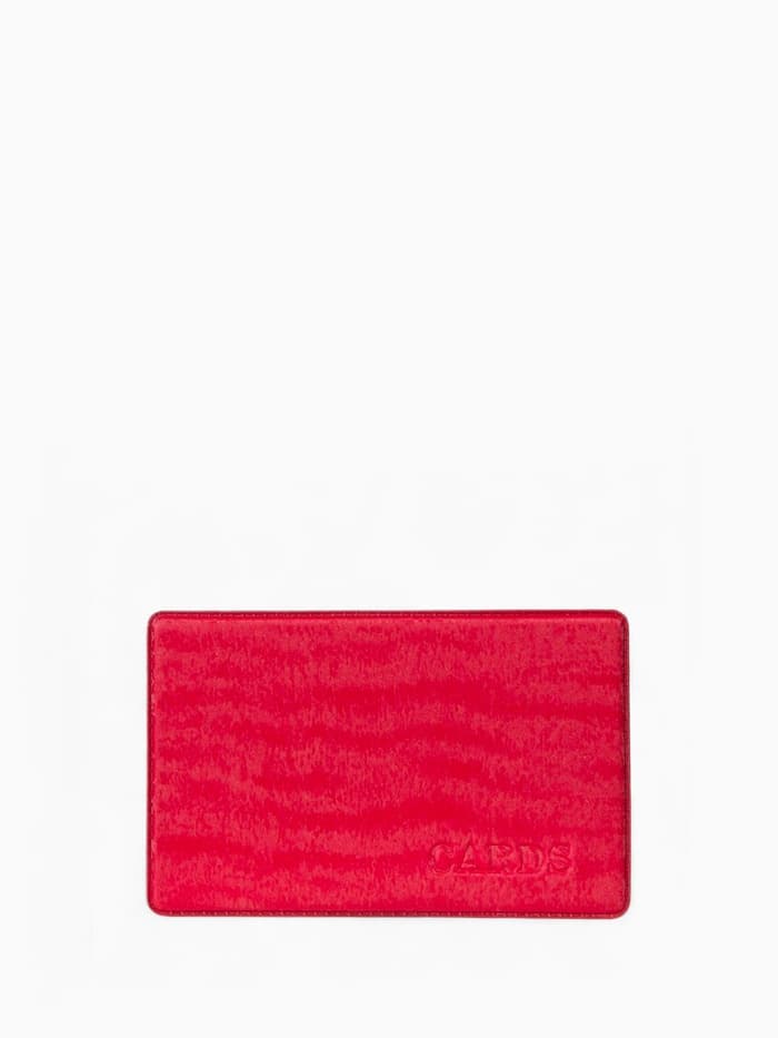 Обложка для проездного, пропуска, с тиснением, ярко-розовая