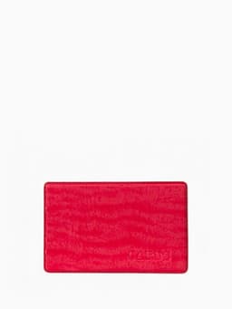 Обложка для проездного, пропуска, с тиснением, ярко-розовая