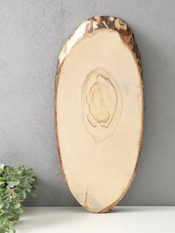 Спил осины, косой, слэб для декора, 55×24±2 см