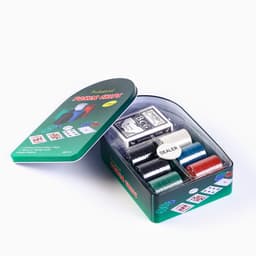 Покер, набор для игры (карты 2 колоды, фишки 120 шт.), с номиналом, 57×40 см