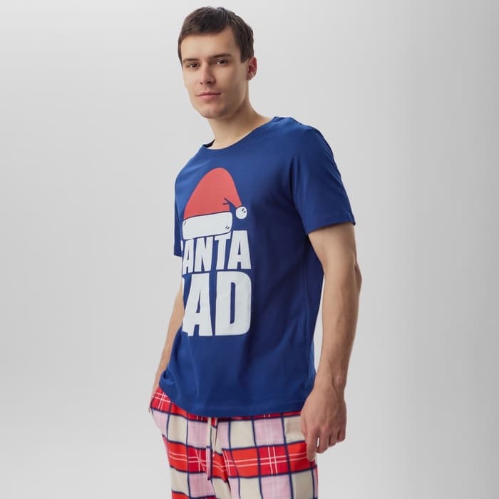 Пижама мужская KAFTAN Santa team, размер 50