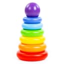 Пирамидка «Колечко-шар», 8 элементов, 24 см