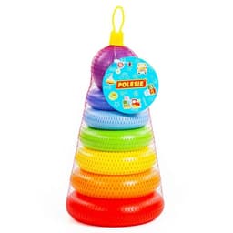 Пирамидка «Колечко-шар», 8 элементов, 24 см