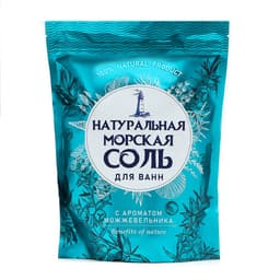 Соль для ванн морская натуральная «Крымская», с ароматом можжевельника, 1100 г