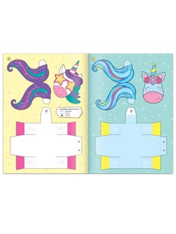 Книжка- вырезалка «Бумажные фигурки. Волшебные единороги», 20 стр., формат А4