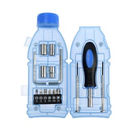 Набор инструментов ТУНДРА, подарочный пластиковый кейс «Бутылка», 15 предметов