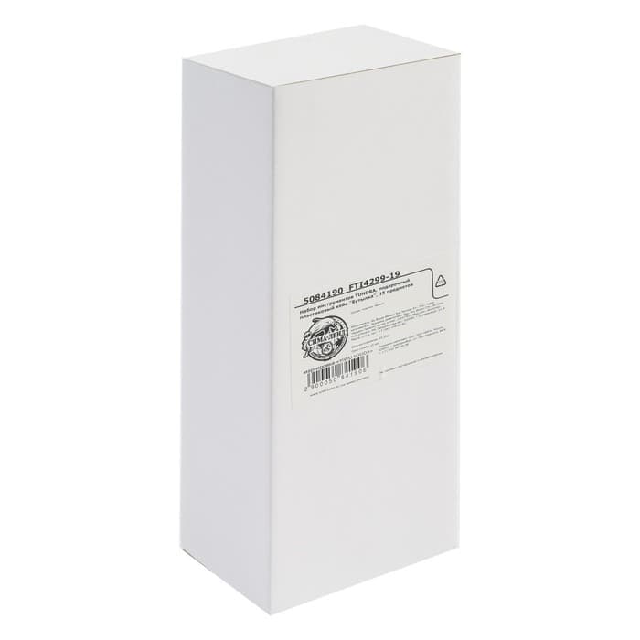 Набор инструментов ТУНДРА, подарочный пластиковый кейс «Бутылка», 15 предметов