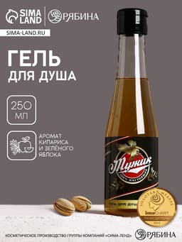 Гель для душа пиво «Настоящий, 100% мужик», 250 мл, аромат кипариса и зелёного яблока, Чистое счастье