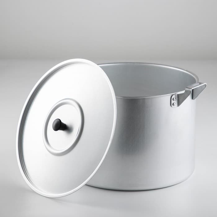 Кастрюля, 10 л, d=26 см, с крышкой, алюминий, серебристая