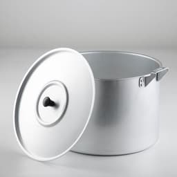 Кастрюля, 10 л, d=26 см, с крышкой, алюминий, серебристая