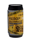 Набор инструментов ТУНДРА, подарочный пластиковый кейс «Банка», 13 предметов