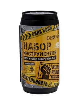 Набор инструментов ТУНДРА, подарочный пластиковый кейс «Банка», 13 предметов