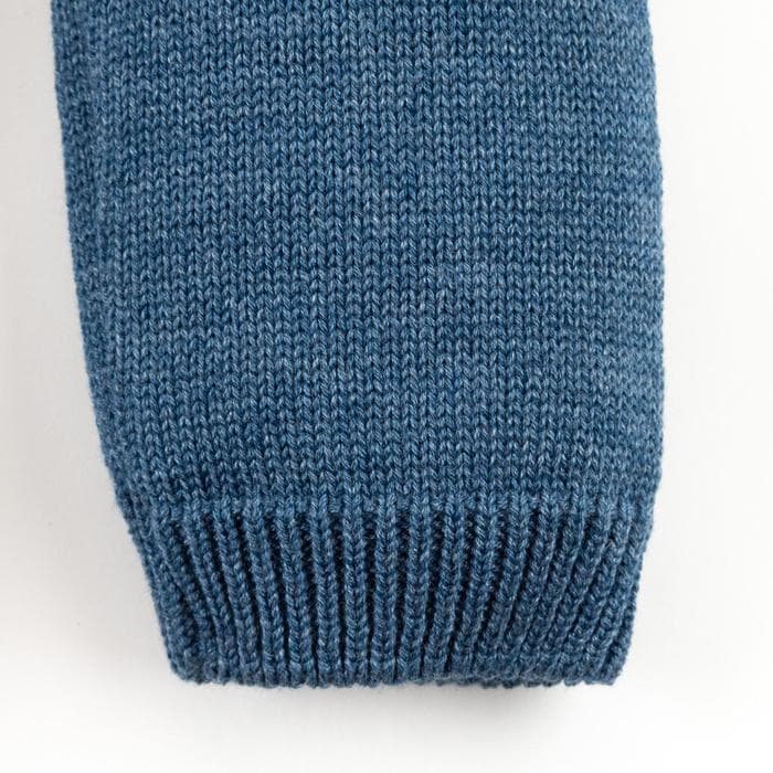 Комплект вязаный Крошка Я, рост 68-74 см, синий