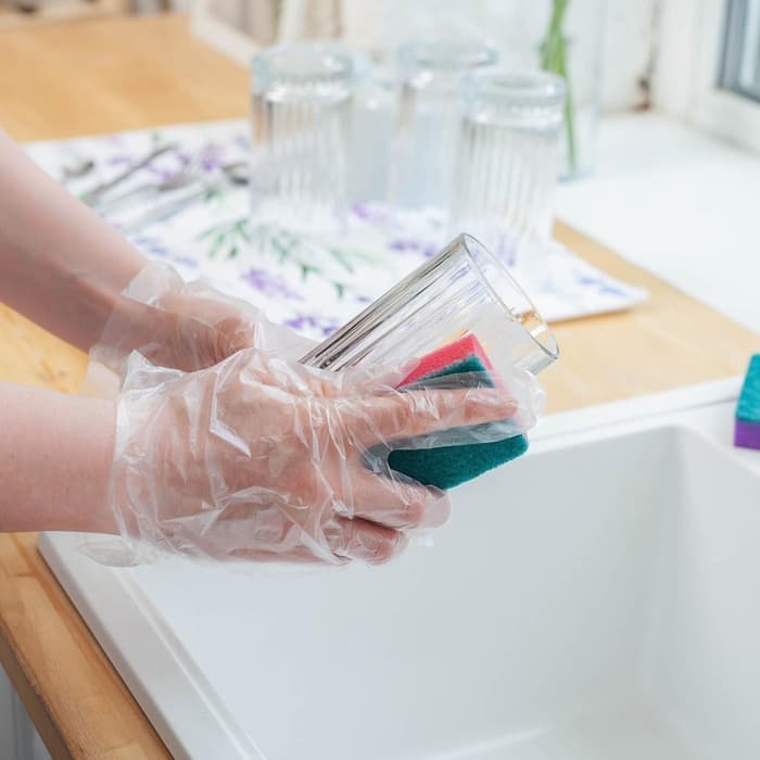 Перчатки одноразовые полиэтиленовые Доляна, 100 шт./уп, 0.6 г/перчатка