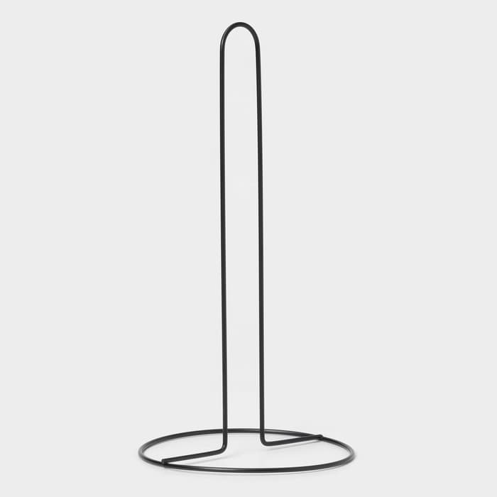 Держатель для бумажных полотенец настольный Доляна, 27×13.5×13.5 см, чёрный