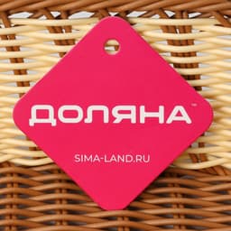 Корзинка для фруктов и хлеба Доляна «Молочный шоколад», 27×19 см, пластик, плетёная, молочная