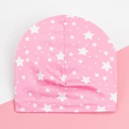 Шапка для девочки «Крошка Я. Звёздочки», размер 48, розовая