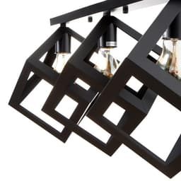 Светильник «Куб» 3хE27 40 Вт черный 78×22×30 см BayerLux