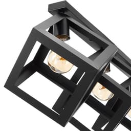 Светильник «Куб» 3хE27 40 Вт черный 78×22×30 см BayerLux