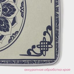 Набор ковриков для ванной и туалета Доляна «Адиса», 2 шт., 50×80 см, 40×50 см, серый