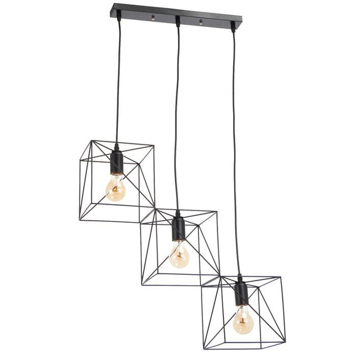 Светильник «Куб грани» 3хE27 40 Вт черный 50×15.5×86 см BayerLux