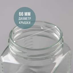 Банка стеклянная для консервирования, ТО-66 мм, 250 мл, фасовка 20 шт.
