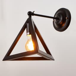 Бра «Пирамида» 1хE27 40 Вт черный 25×30×30 см