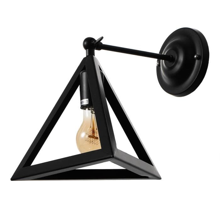 Бра «Пирамида» 1хE27 40 Вт черный 25×30×30 см