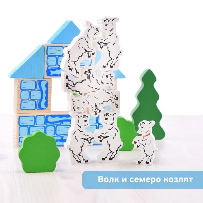 Конструктор деревянный «Лесные сказки», 35 деталей