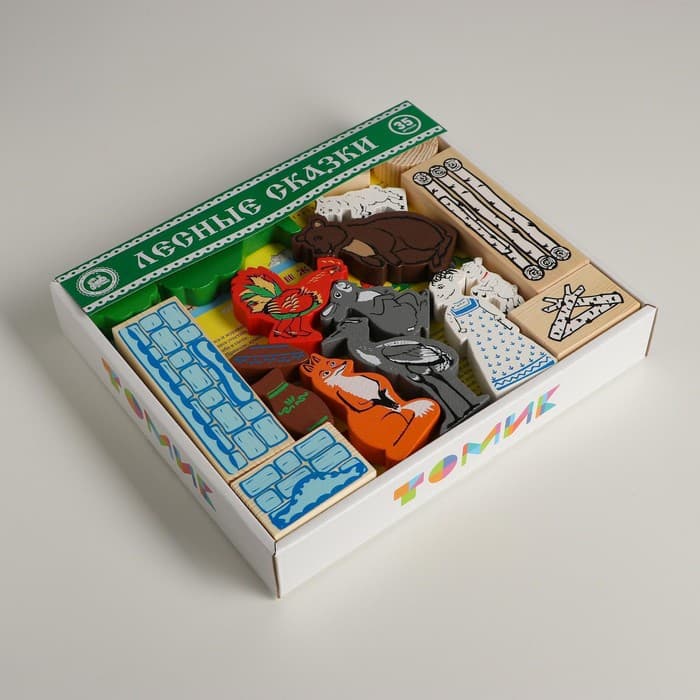 Конструктор деревянный «Лесные сказки», 35 деталей