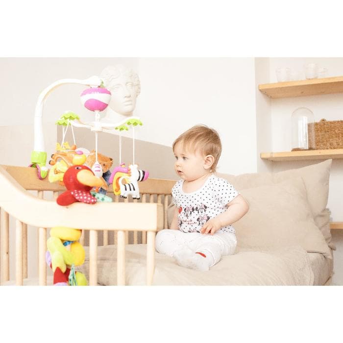 Мобиль музыкальный на кроватку Крошка Я «Зоопарк», на батарейках, Крошка Я