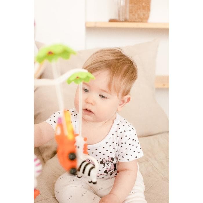 Мобиль музыкальный на кроватку Крошка Я «Зоопарк», на батарейках, Крошка Я