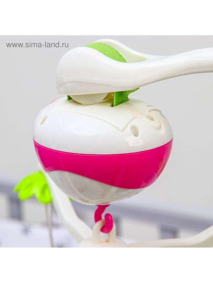 Мобиль музыкальный на кроватку Крошка Я «Зоопарк», на батарейках, Крошка Я