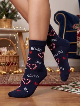 Носки женские новогодние KAFTAN Ho-ho, размер 36-40 (23-25 см)