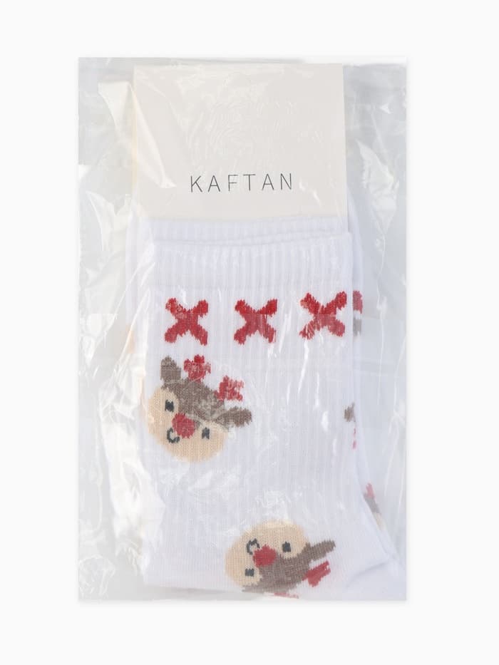 Носки женские новогодние KAFTAN «Оленята», размер 36-40 (23-25 см)