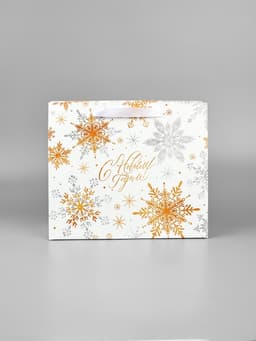 Пакет подарочный новогодний ламинированный «С Новым годом», ML 27×23×11.5 см