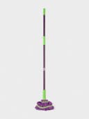 Швабра с отжимом Доляна, насадка из микрофибры, металлическая ручка 117 см